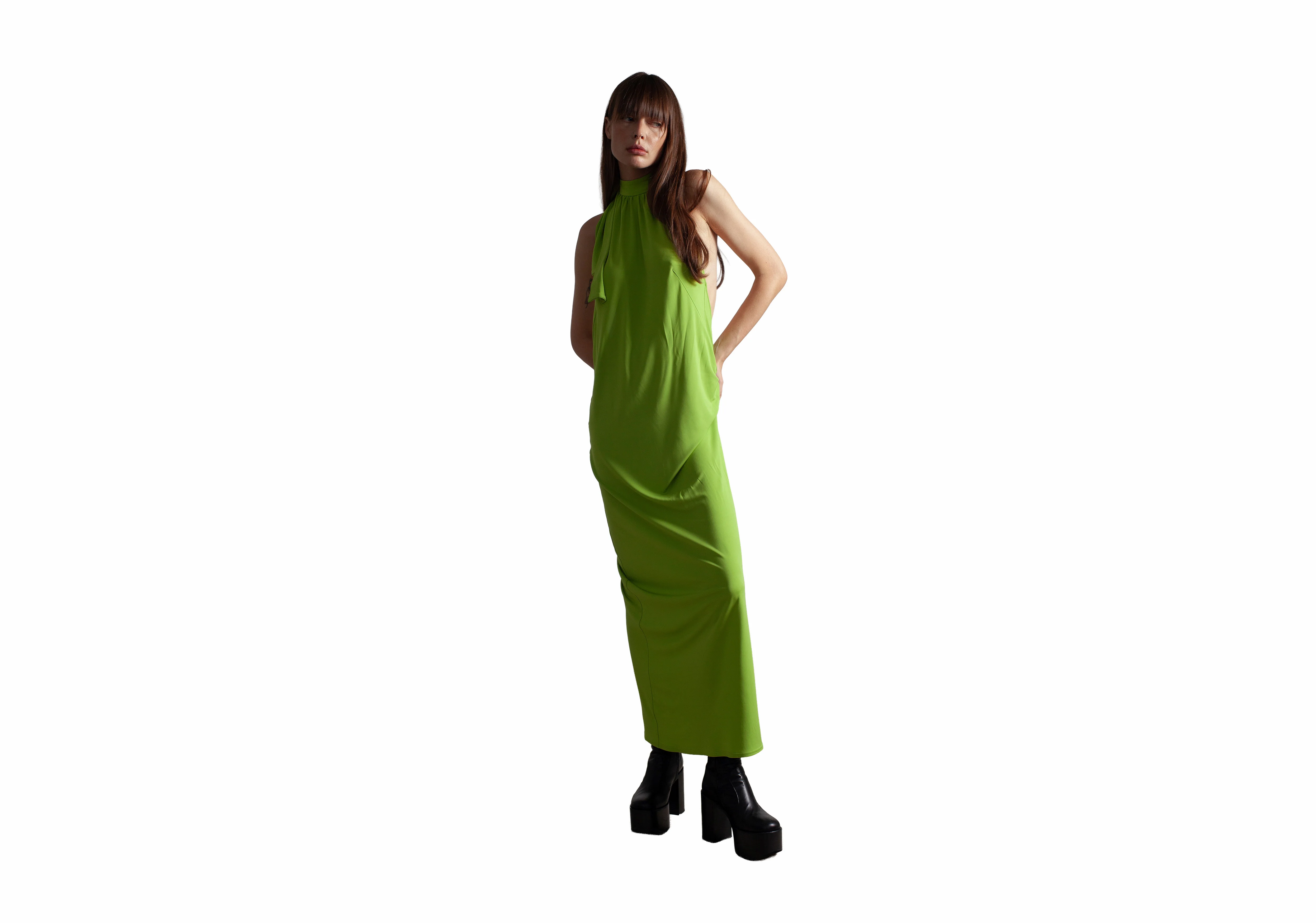 Maxi Halter Neck Dress